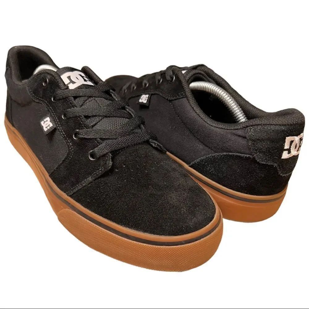 DC Men's Anvil Casual Skate Shoe 11.5 Black Authentic